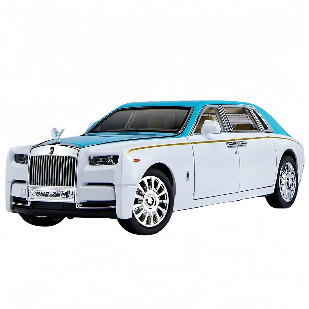 Rolls-Royce Phantom VIII 1:24 Alloy Model - Opening Coach Doors, Handcrafted Interior with Starlight Headliner, Self-Leveling Wheel Hub & Premium Display Case