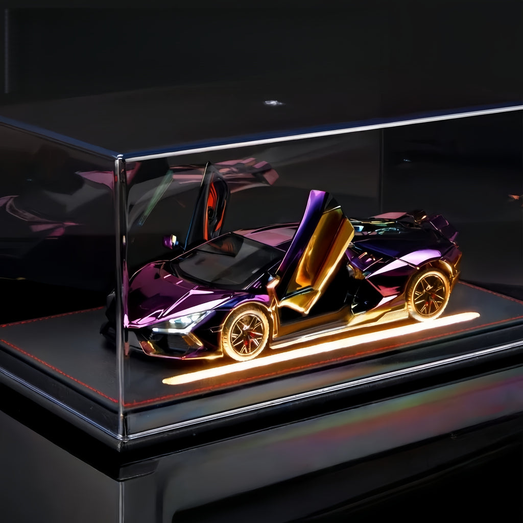 Lamborghini Aventador SVJ 1:24 Scale Diecast Model - Alloy Body, Detailed Carbon Interior, Scissor Doors & Forged Wheels