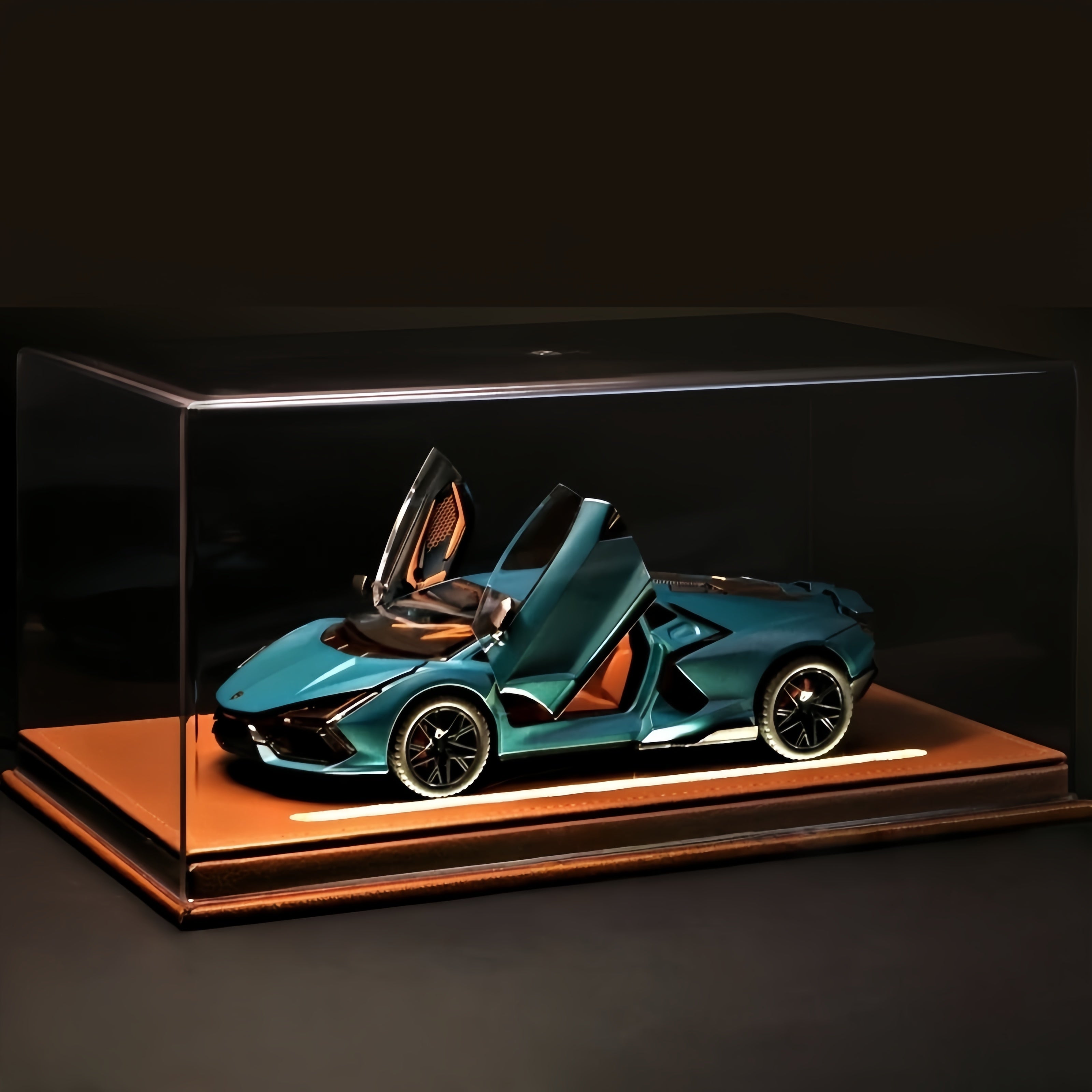 Lamborghini Aventador SVJ 1:24 Scale Diecast Model - Alloy Body, Detailed Carbon Interior, Scissor Doors & Forged Wheels