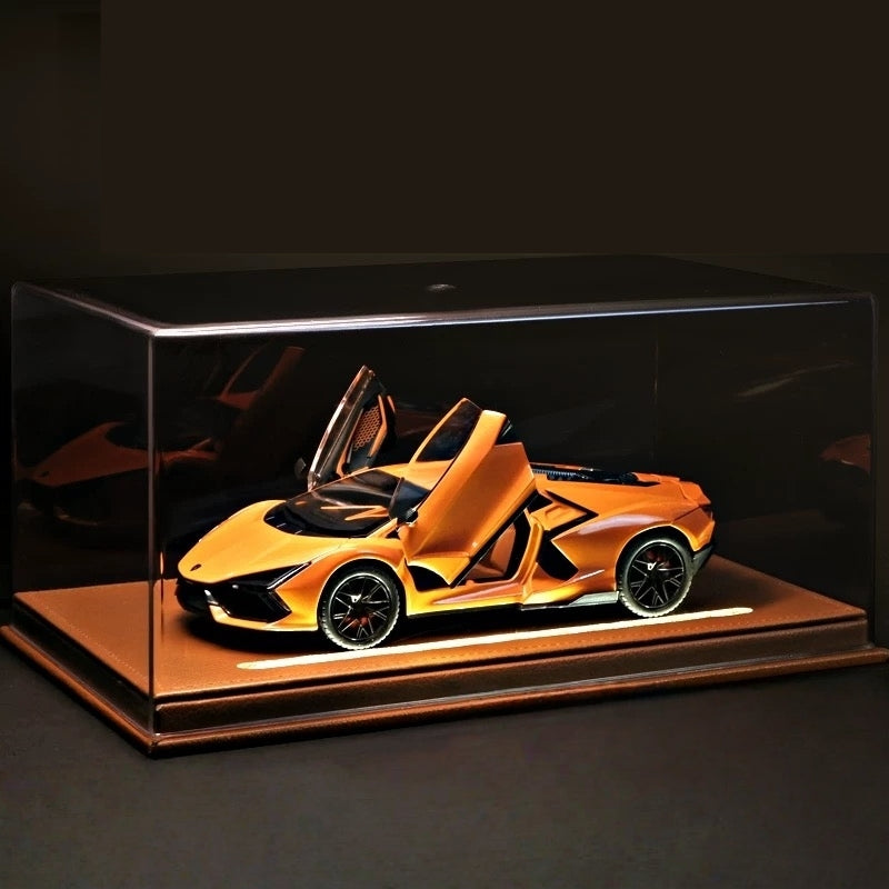Lamborghini Aventador SVJ 1:24 Scale Diecast Model - Alloy Body, Detailed Carbon Interior, Scissor Doors & Forged Wheels