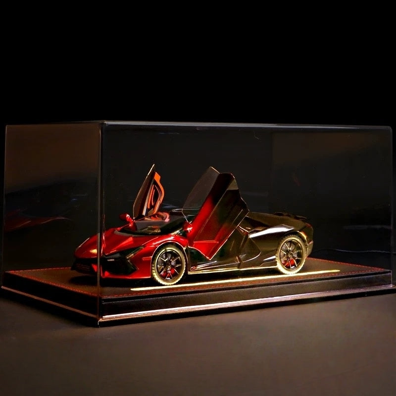 Lamborghini Aventador SVJ 1:24 Scale Diecast Model - Alloy Body, Detailed Carbon Interior, Scissor Doors & Forged Wheels