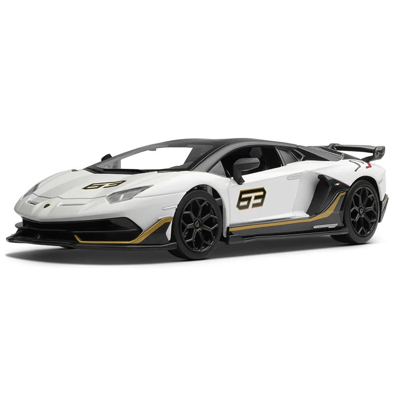 Lamborghini Aventador SVJ63 1:24 Scale Diecast Model - Limited Edition, Alloy Body, Detailed Carbon Interior & Forged Wheels