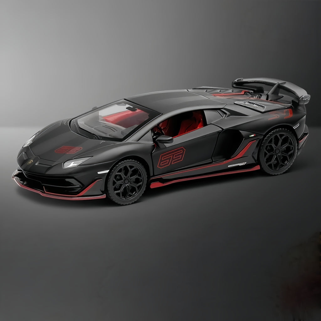 Lamborghini Aventador SVJ63 1:24 Scale Diecast Model - Limited Edition, Alloy Body, Detailed Carbon Interior & Forged Wheels
