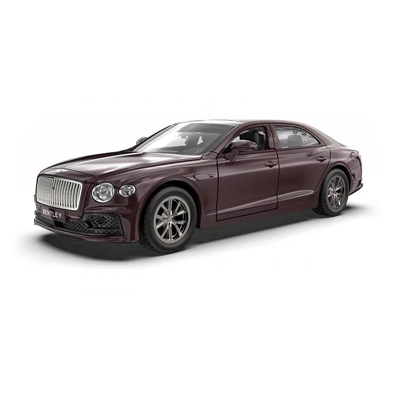 Bentley Flying Spur Mulliner 1:38 Scale Diecast Model - Alloy Body, Detailed Veneer & Leather Interior, Opening Parts & Polished Wheels