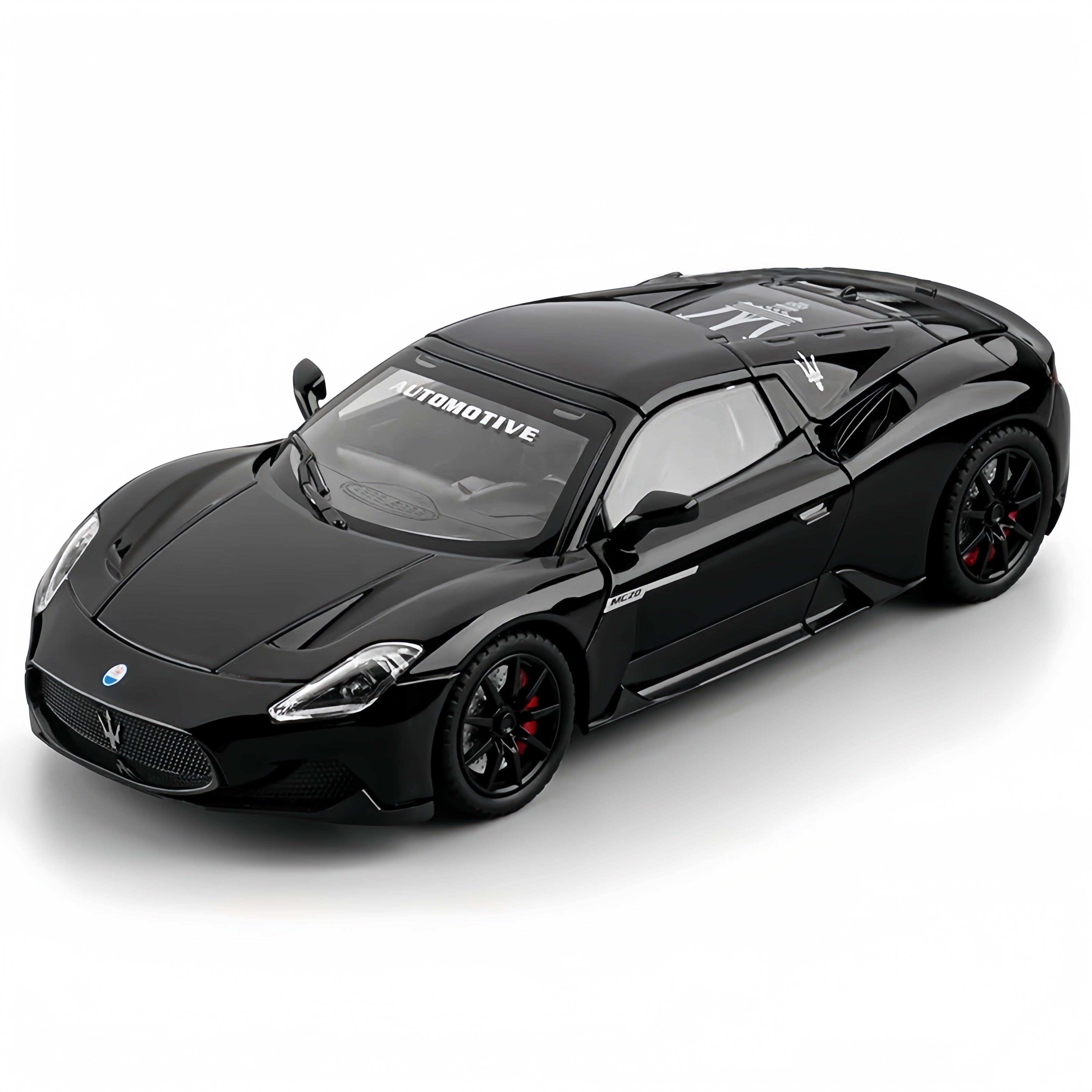 Maserati MC20 1:24 Alloy Model in Grigio Misterio - Opening Butterfly Doors, Detailed Nettuno V6 Engine Bay & Signature Forged Alloy Wheels