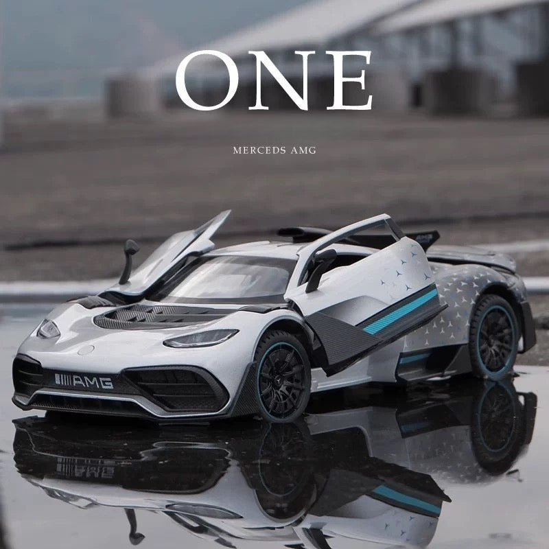 Mercedes-AMG ONE 1:24 Alloy Model - F1-Derived Hybrid Hypercar, Opening Butterfly Doors, Detailed Powertrain & Active Aerodynamic Package