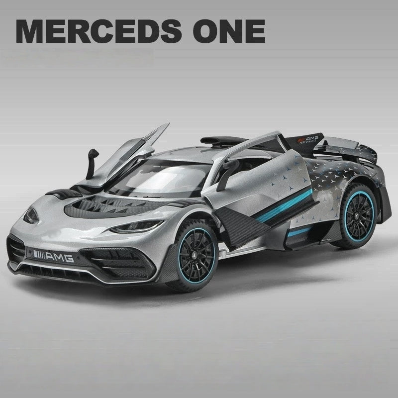 Mercedes-AMG ONE 1:24 Alloy Model - F1-Derived Hybrid Hypercar, Opening Butterfly Doors, Detailed Powertrain & Active Aerodynamic Package