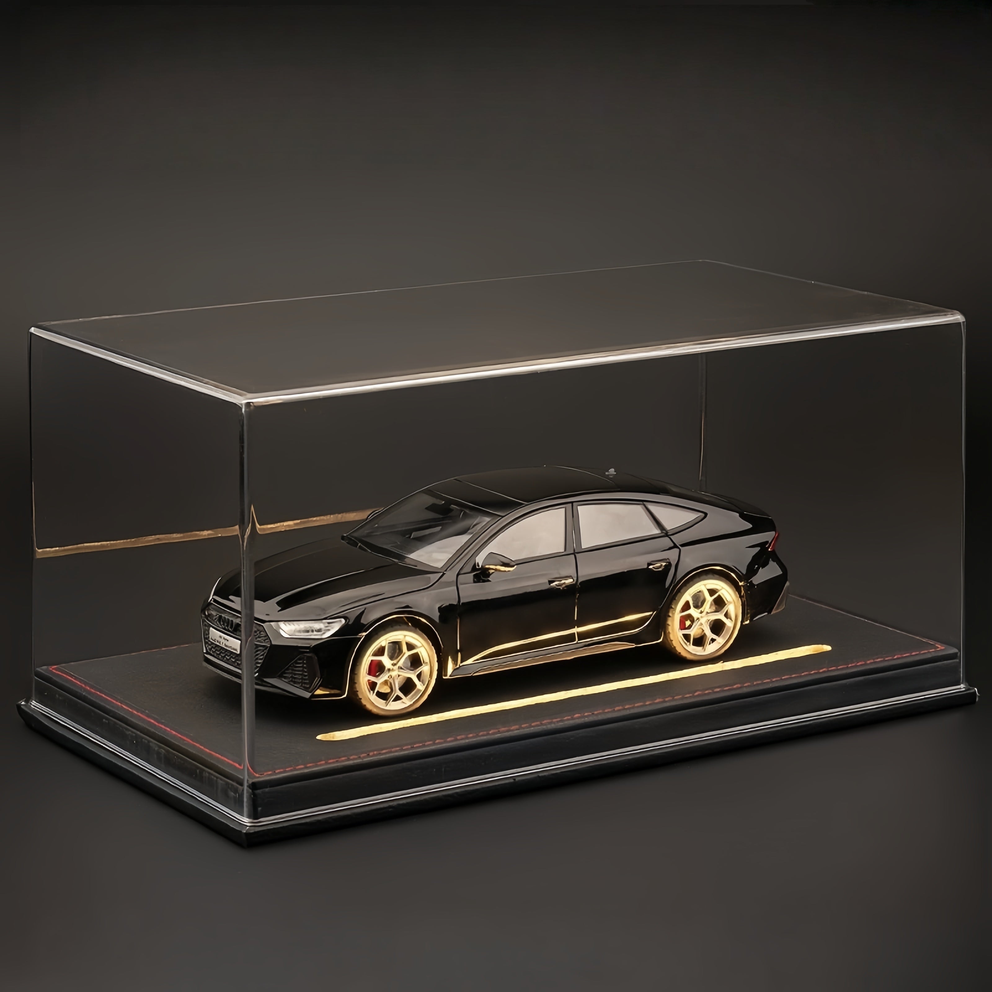 Audi RS7 Sportback (C8) 1:24 Scale Diecast Model - Nardo Gray, Opening Doors & Hood with Detailed V8 Engine Replica