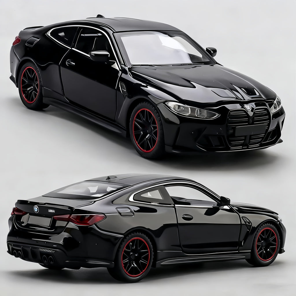 BMW M4 Series Coupe 1:32 Scale Diecast Model - Alloy Body, Opening Parts & Detailed Interior