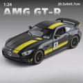 Mercedes-AMG GT R (C190) 1:24 Scale Diecast Model - AMG Green Hell Magno, with Active Rear Spoiler & Full Interior Detail
