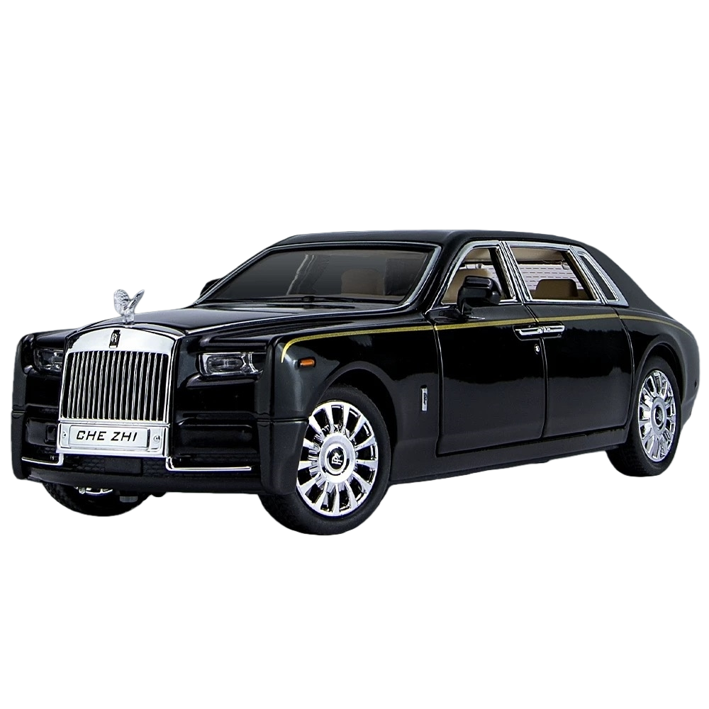 Rolls-Royce Phantom VIII 1:24 Alloy Model - Opening Coach Doors, Handcrafted Interior with Starlight Headliner, Self-Leveling Wheel Hub & Premium Display Case